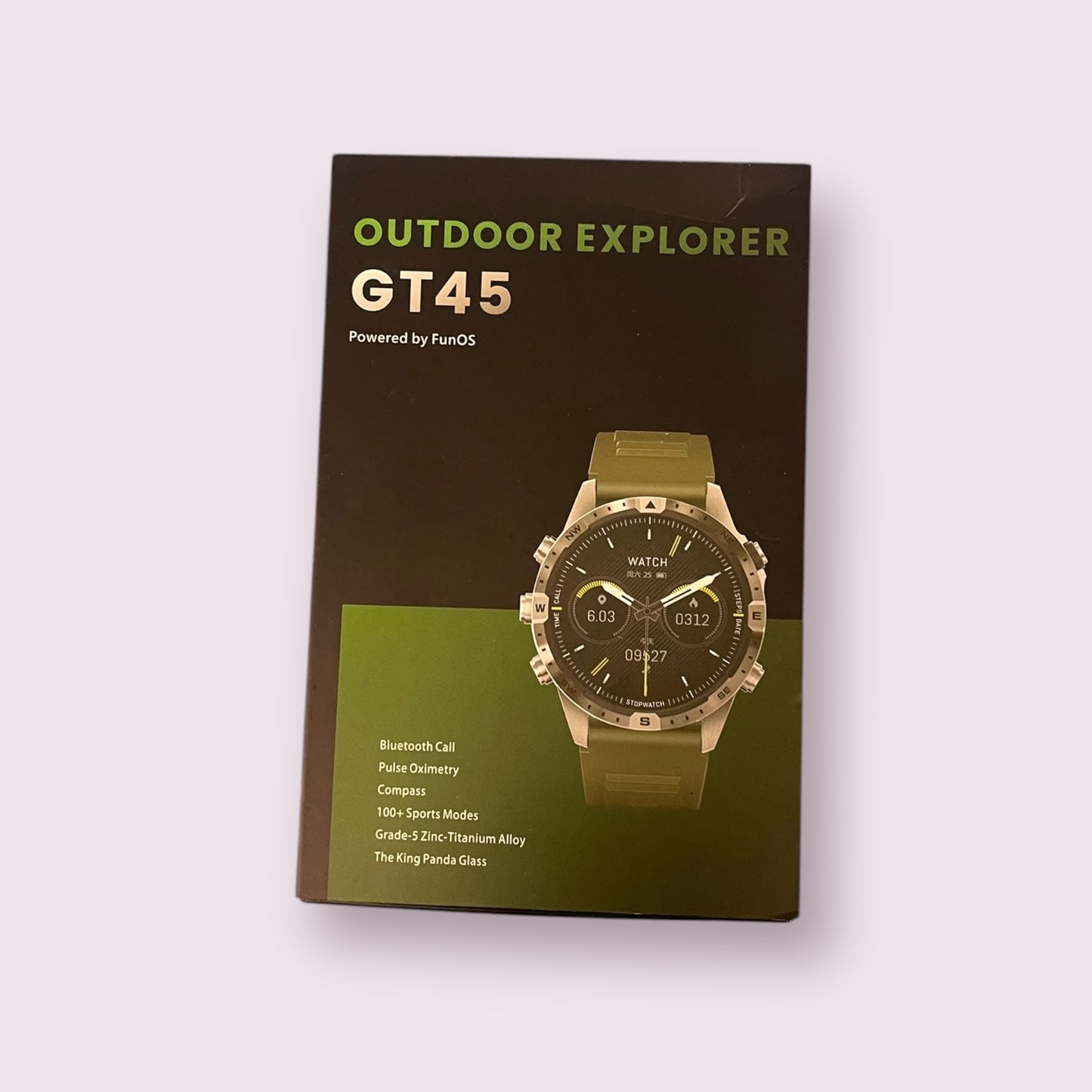 Outdoor Explorer GT45 FunOS Smart Watch Smartwatch 44mm Android & IOS with Band - New Boxed