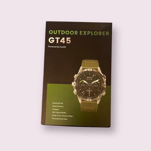 Outdoor Explorer GT45 FunOS Smart Watch Smartwatch 44mm Android & IOS with Band - New Boxed