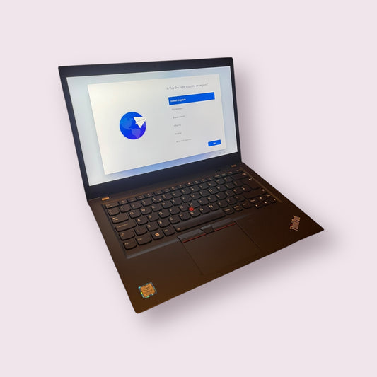 Lenovo ThinkPad T490s Intel Core I5 8th Gen Laptop, 14 Inch Full HD 1080p Screen, 8GB RAM, 256GB SSD, Windows 11 - Grade A