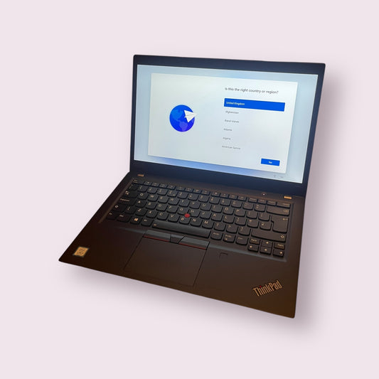 Lenovo ThinkPad T490s Intel Core I5 8th Gen Laptop, 14 Inch Full HD 1080p Screen, 8GB RAM, 256GB SSD, Windows 11 - Grade A