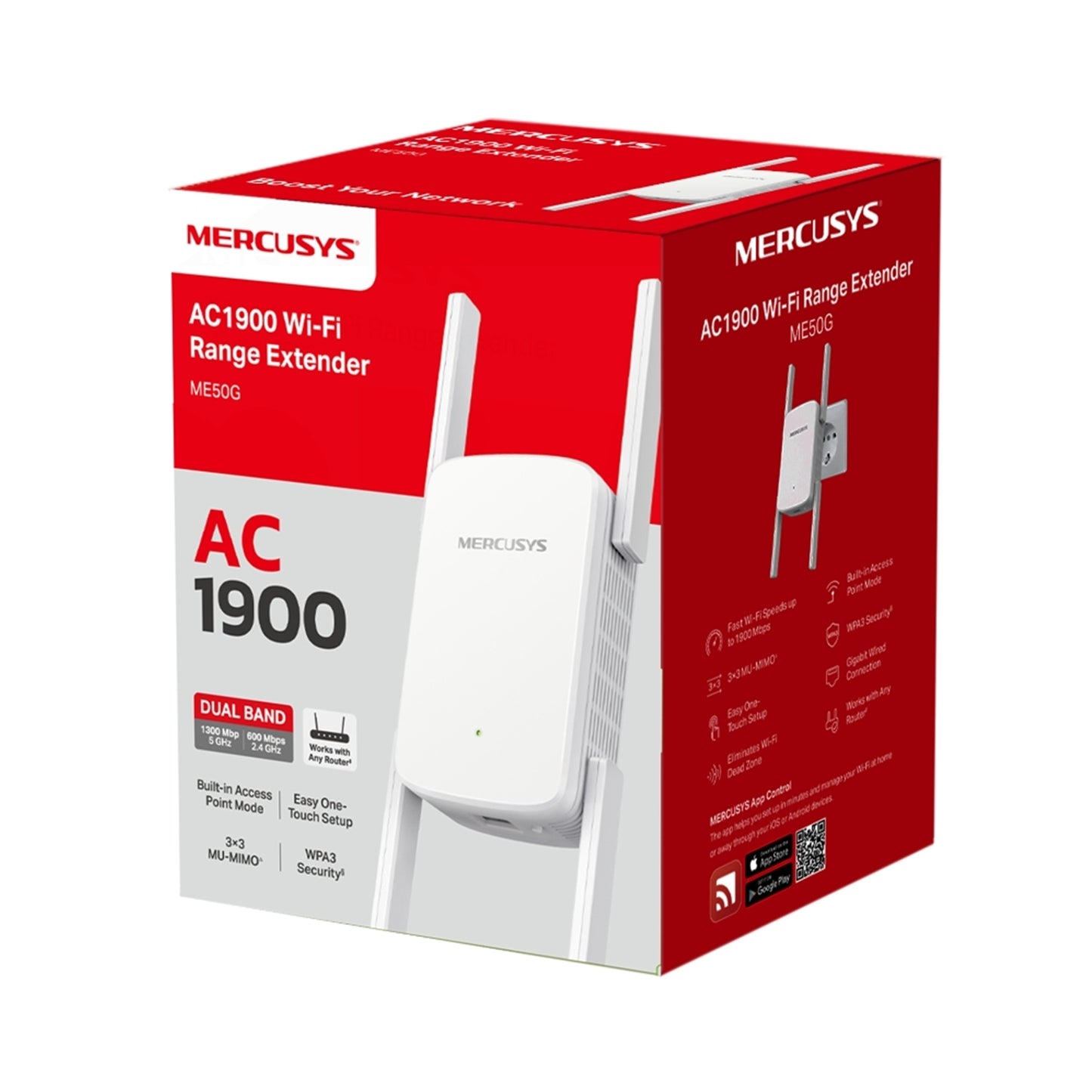 Mercusys ME50G AC1900 Wi-Fi Range Extender (UK Plug)