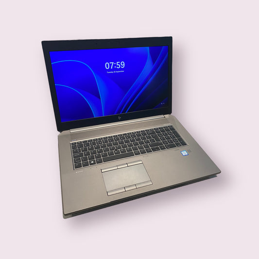 HP ZBook 17 V6 17.3" Windows 11 Laptop 32GB DDR4 RAM NvidIntel Core I7-9850H @2.5GHz Quadro GTX 3000 256GB SSD - Grade A