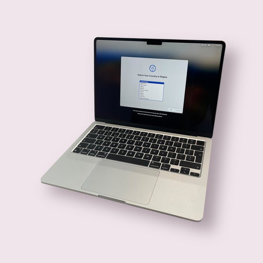 Apple MacBook air 13" M2 2022 A2681 - M2, 16GB RAM, 512GB SSD, Mac OS Sequoia - Starlight Silver - Grade A