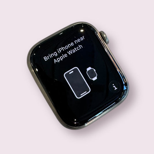 Apple iWatch Series 7 44mm Titanium & Ceramic Grey with Sports Band - Cellular - Grade B