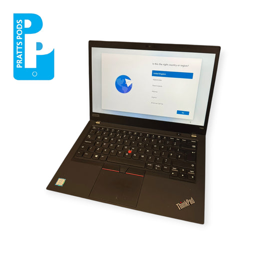 Lenovo ThinkPad T490 Intel Core I5 8th Gen Laptop, 14 Inch Full HD 1080p Screen, 8GB RAM, 256GB SSD, Windows 11 - Grade B