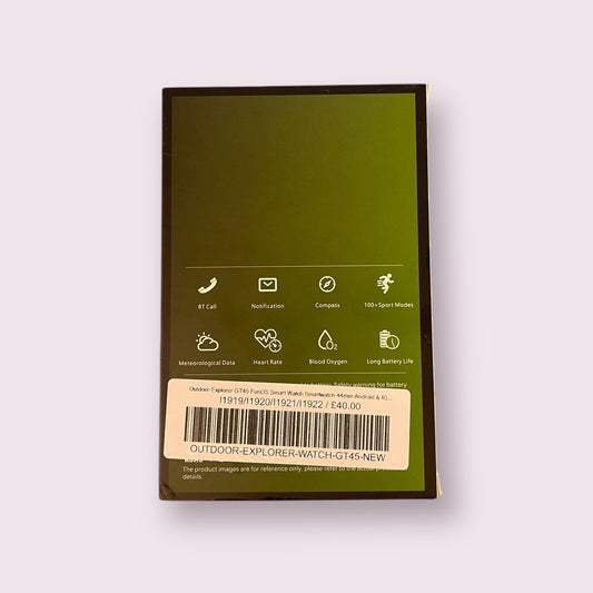 Outdoor Explorer GT45 FunOS Smart Watch Smartwatch 44mm Android & IOS with Band - New Boxed