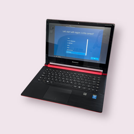 Lenovo 14" Touch screen Windows 10 Laptop Flex 2-14 touch screen Intel I3 4th Gen, 240GB SSD 4GB Ram - Grade B