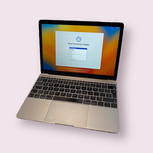 Apple Macbook 12" A1534 2017 Space Grey - 8gb RAM, M3 @ 1.2GHz , 256gb SSD, macOS Ventura