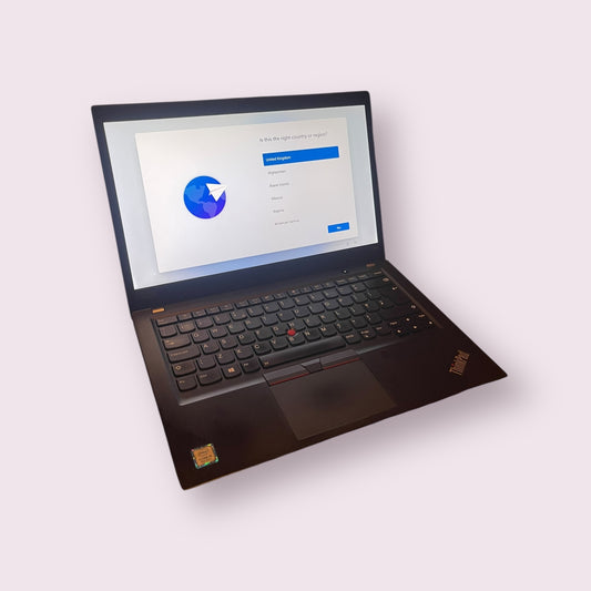 Lenovo ThinkPad T490s Intel Core I5 8th Gen Laptop, 14 Inch Full HD 1080p Screen, 8GB RAM, 256GB SSD, Windows 11 - Grade B