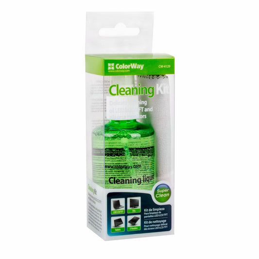 Colorway Multipurpose 2 in 1 Cleaner Set with Microfiber Cloth for Screen and Monitor