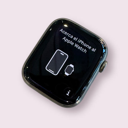 Apple iWatch Series 7 44mm Titanium & Ceramic Grey with Sports Band - Cellular - Grade B