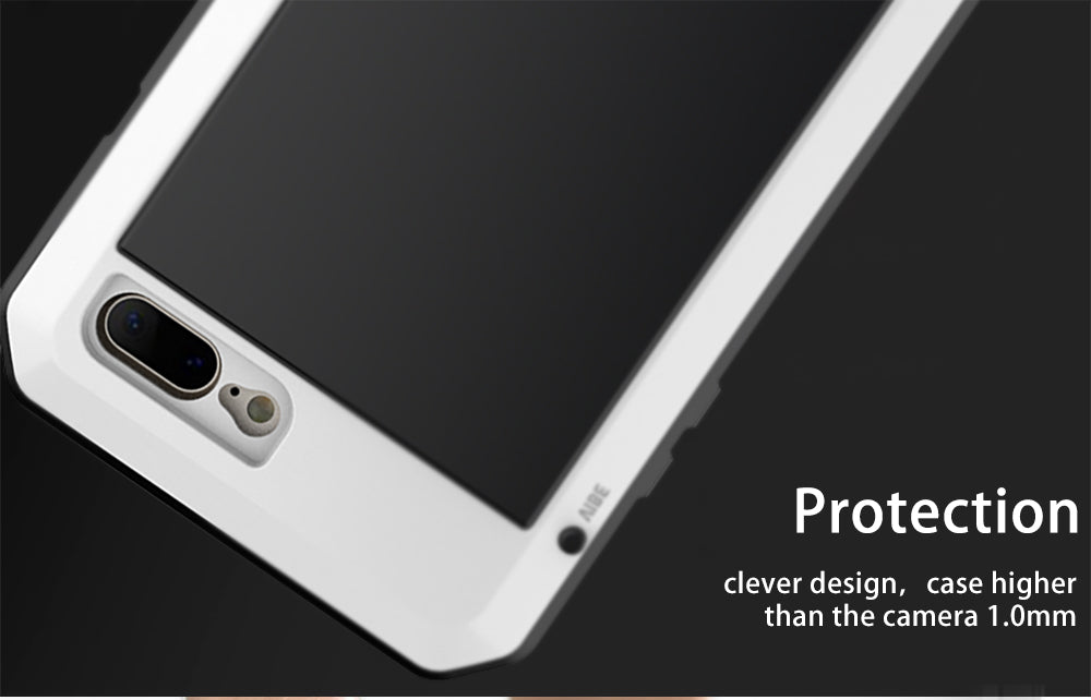 TANK Heavy Duty Protection Armor Metal Phone Case for iPhone Aluminum Shockproof Cover