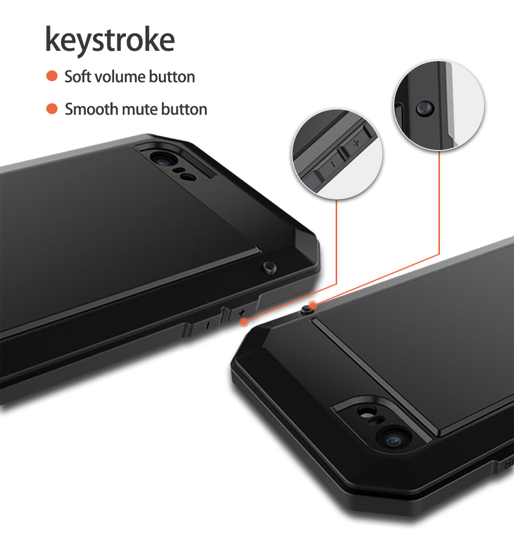 TANK Heavy Duty Protection Armor Metal Phone Case for iPhone Aluminum Shockproof Cover