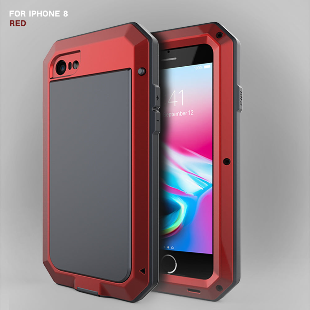 TANK Heavy Duty Protection Armor Metal Phone Case for iPhone Aluminum Shockproof Cover
