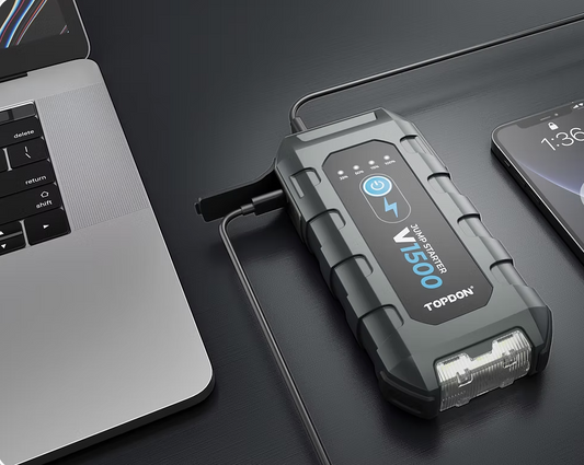 Topdon V1500 Car Battery Charger Jump Starter Tool Power Bank