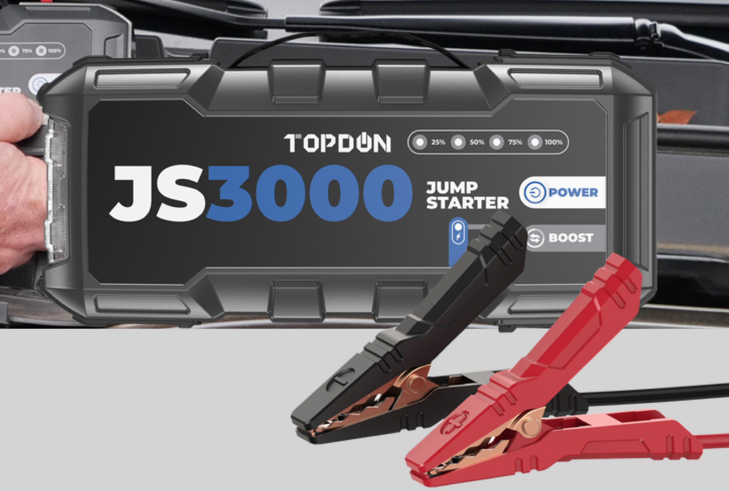 Topdon JumpSurge3000 Car Battery Charger Jump Starter Tool Power Bank