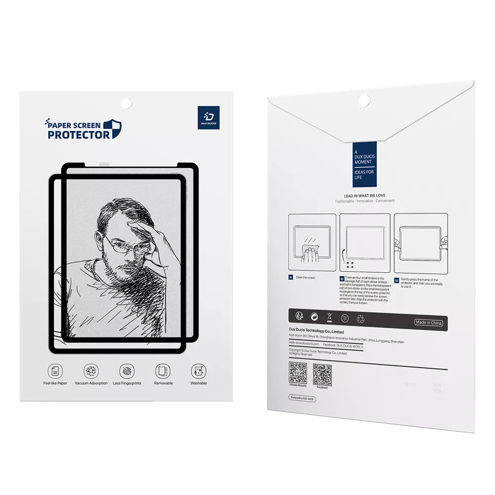 Dux Ducis - Paper-like Drawing & Writing Screen Protector Film - iPad 10.2 (2019), iPad 10.2 (2020) & iPad 10.2 (2021)