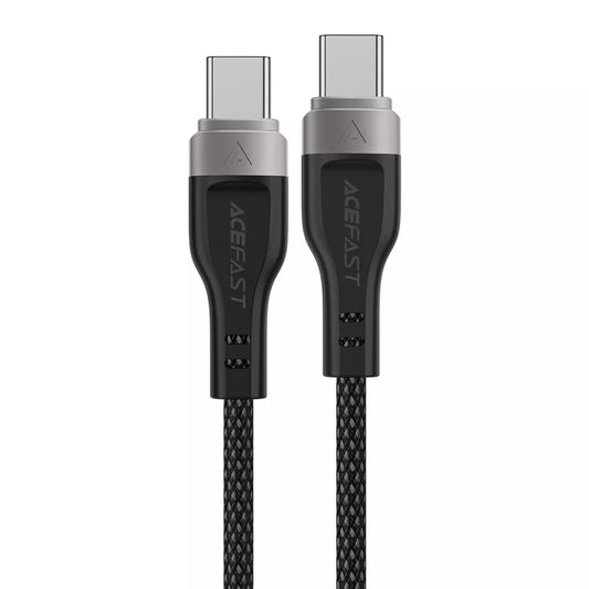 Acefast - 1.2m (60W) Power Delivery - USB-C to USB-C Magnetic Zinc Alloy Cable - Black