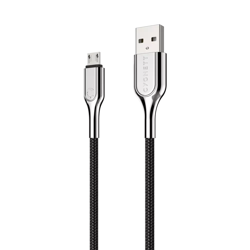 Cygnett - 3m (2.4A) USB to MicroUSB Braided Armour Cable - Black