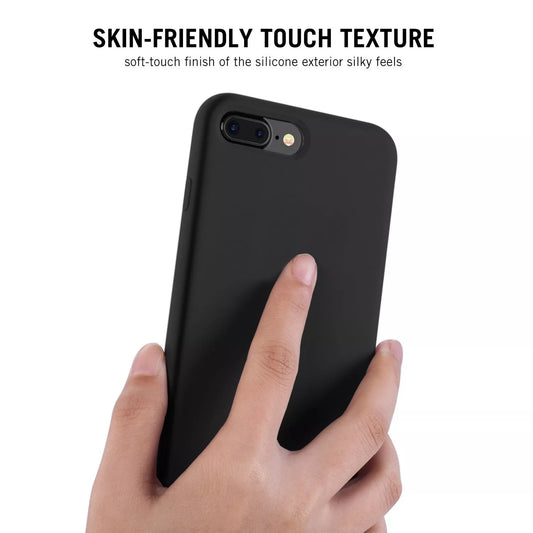 Silicone Case for iPhone 7 Plus & 8 Plus - Black