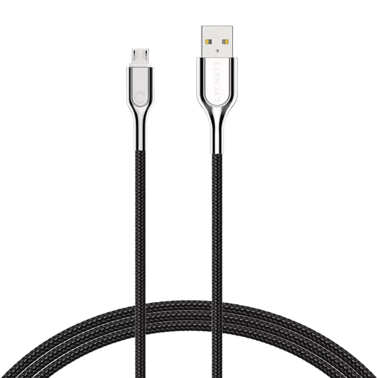 Cygnett - 3m (2.4A) USB to MicroUSB Braided Armour Cable - Black