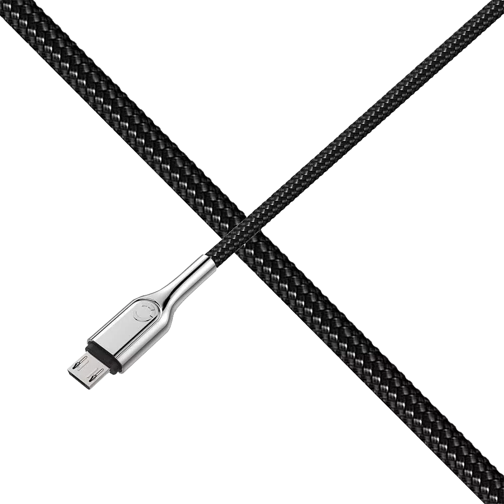 Cygnett - 3m (2.4A) USB to MicroUSB Braided Armour Cable - Black