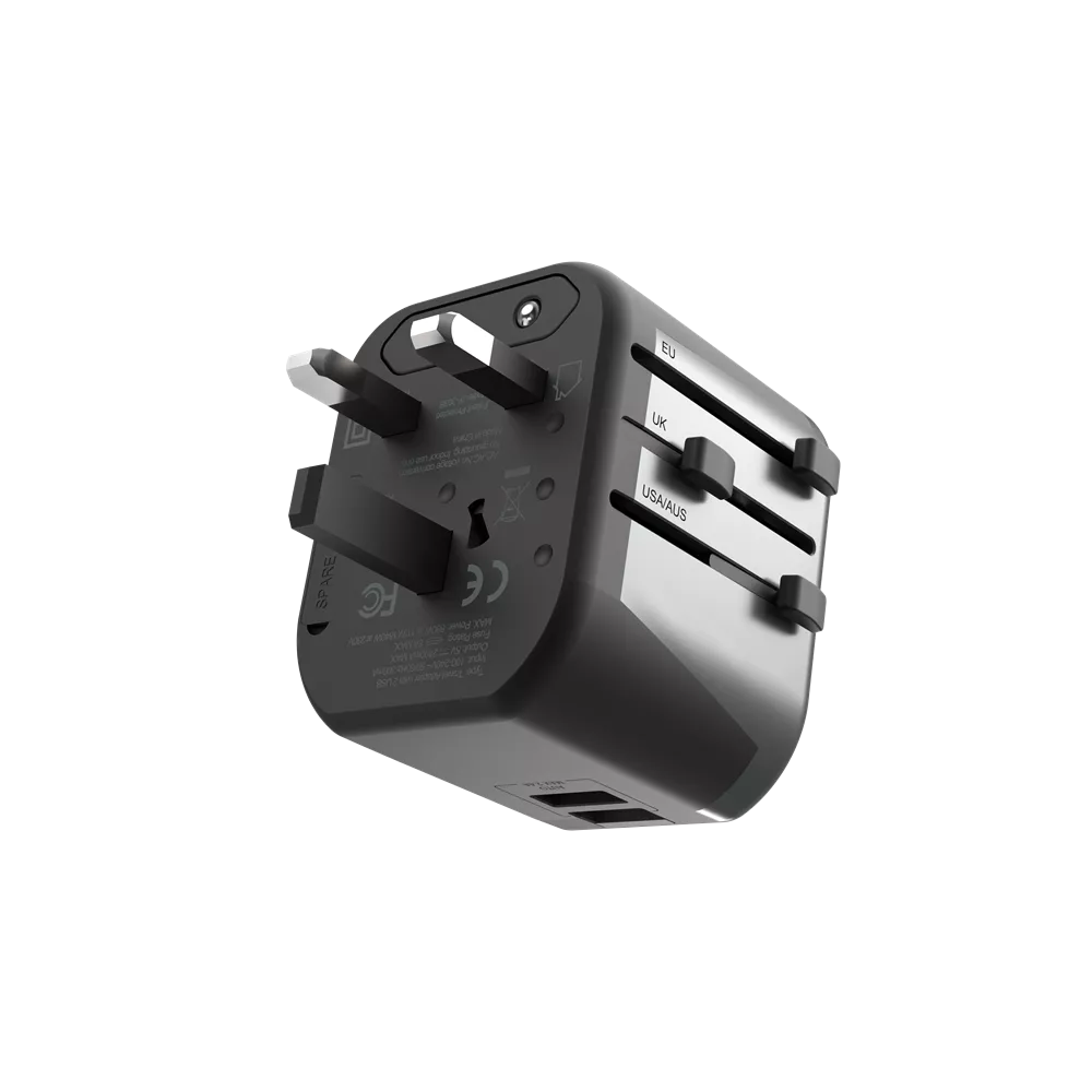 Devia - Global Multiple Function Travel Adapter - Black