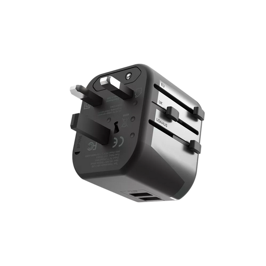 Devia - Global Multiple Function Travel Adapter - Black