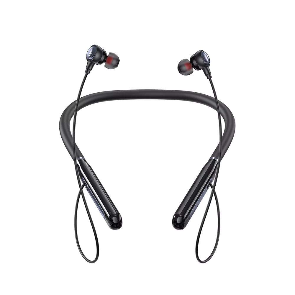 Acefast - Bluetooth Magnetic HD Earphones Silicone Neckband - Black