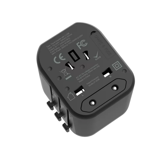 Devia - Global Multiple Function Travel Adapter - Black