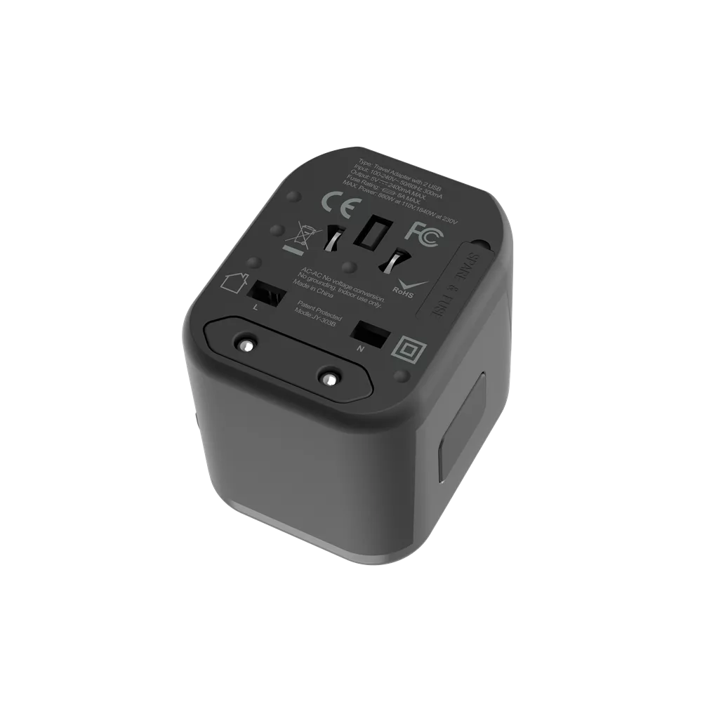 Devia - Global Multiple Function Travel Adapter - Black