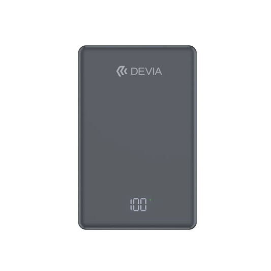 Devia - 5,000mAh 20W PD MagSafe Metal Mini Digital Powerbank - Space Grey