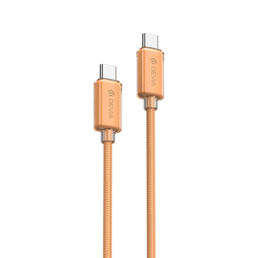 Devia - 1.5m (60W) Woven Braided Power Delivery - USB-C to USB-C Cable