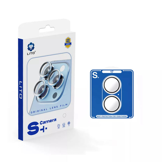 Lito - Camera Ring Glass & Easy Install Applicator for iPhone 17 - Silver
