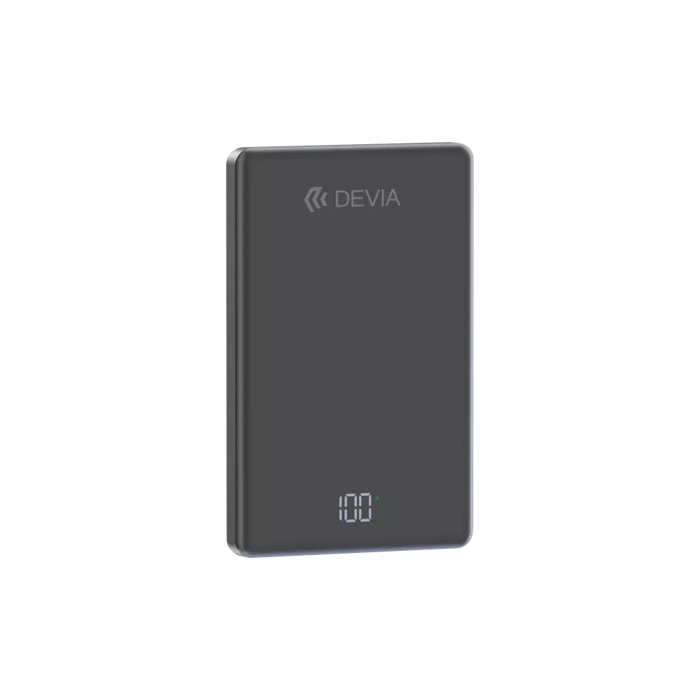Devia - 5,000mAh 20W PD MagSafe Metal Mini Digital Powerbank - Space Grey