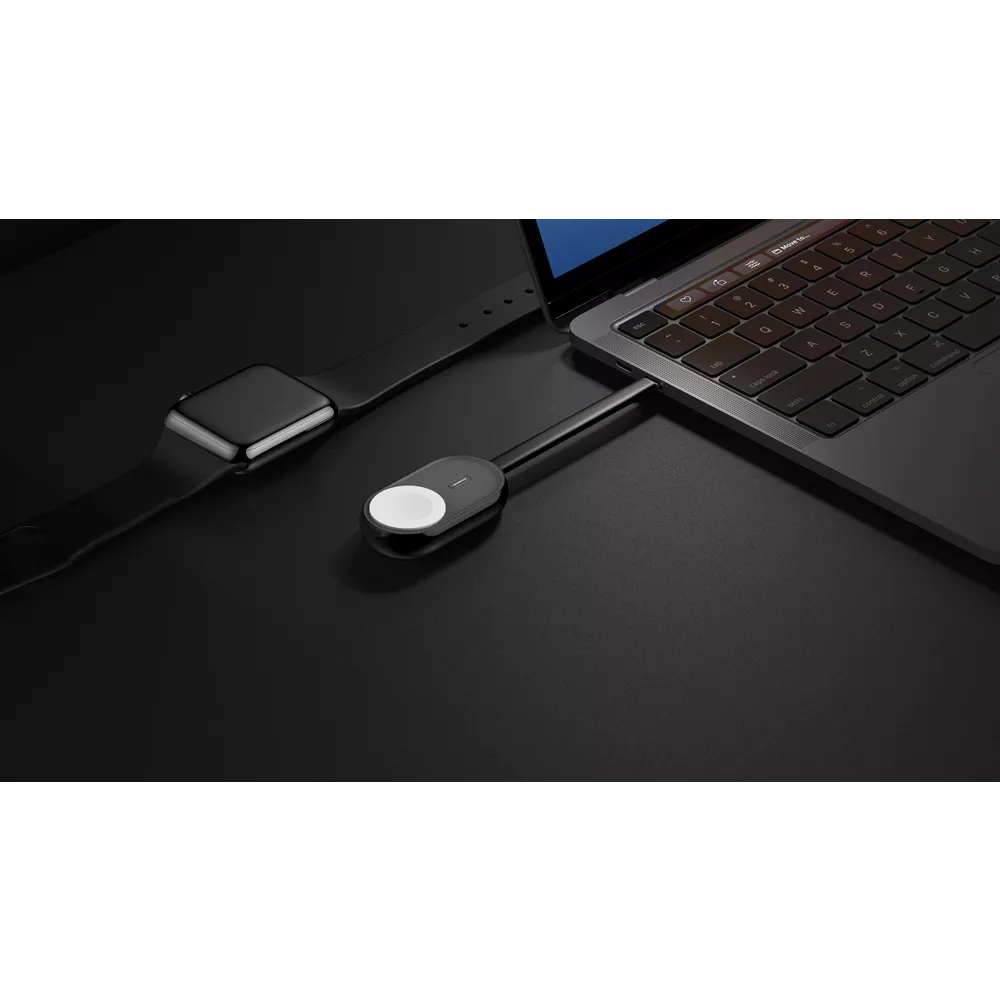 Veger - Pomme - 1,200mAh LED Indicator Pendant Ultra Portable Powerbank for Apple Watch - White