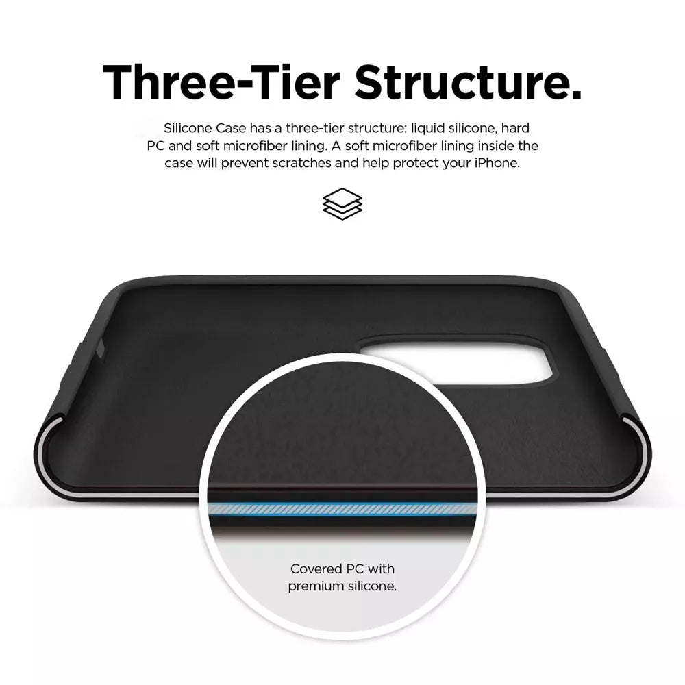 Xquisite Silicone Case for iPhone 12 Pro Max - Black