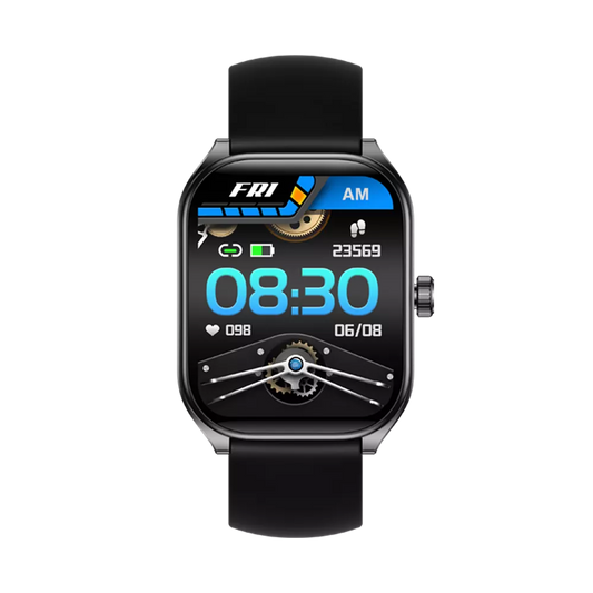 Devia - WT4 - Wireless Calling Bluetooth Waterproof SmartWatch - Black