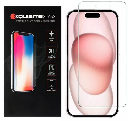 Xquisite 2D Glass - iPhone 15 Series Tempered Glass screen protector - Clear
