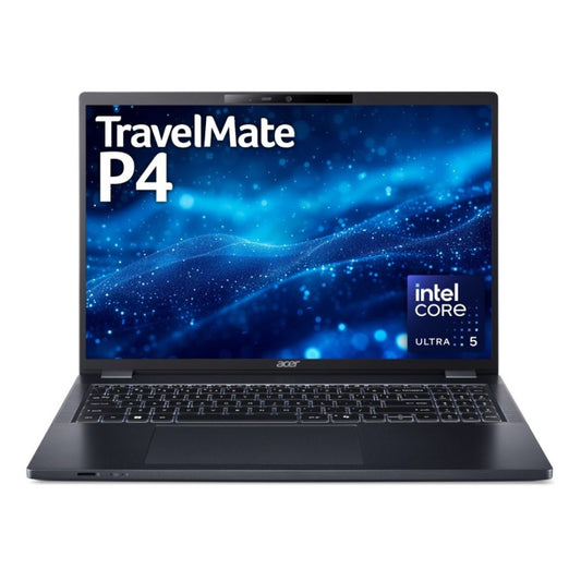 Acer TravelMate P4 TMP416-53-TCO-50Y0 Laptop, 16 Inch IPS Screen, Intel Core Ultra 5 125U Processor, 16GB DDR5 RAM, 512GB SSD, Windows 11 Pro