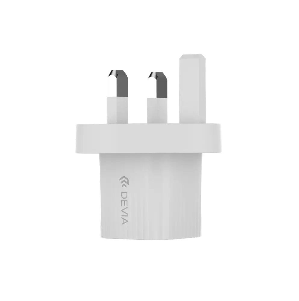 Devia - 20W GaN Mini Type C Power Delivery 3-Pin UK Charging Plug - White