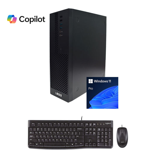 LOGIX 14th Gen Intel Core i5 10 Core Small Form Factor SFF Business / Education PC with 16GB RAM, 1TB SSD, Windows 11 Pro, Keyboard, Mouse & 3 Year Warranty