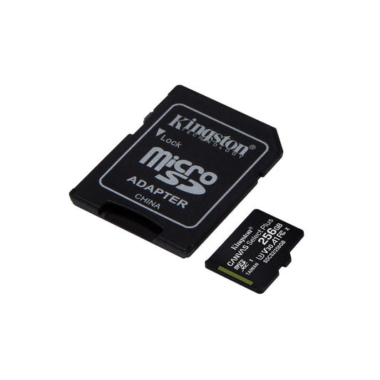 Kingston - Canvas Select Plus - MicroSD Class 10 Memory Card & SD Adapter - 256GB