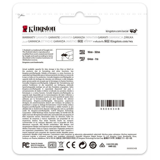 Kingston - Canvas Select Plus - MicroSD Class 10 Memory Card & SD Adapter - 64GB