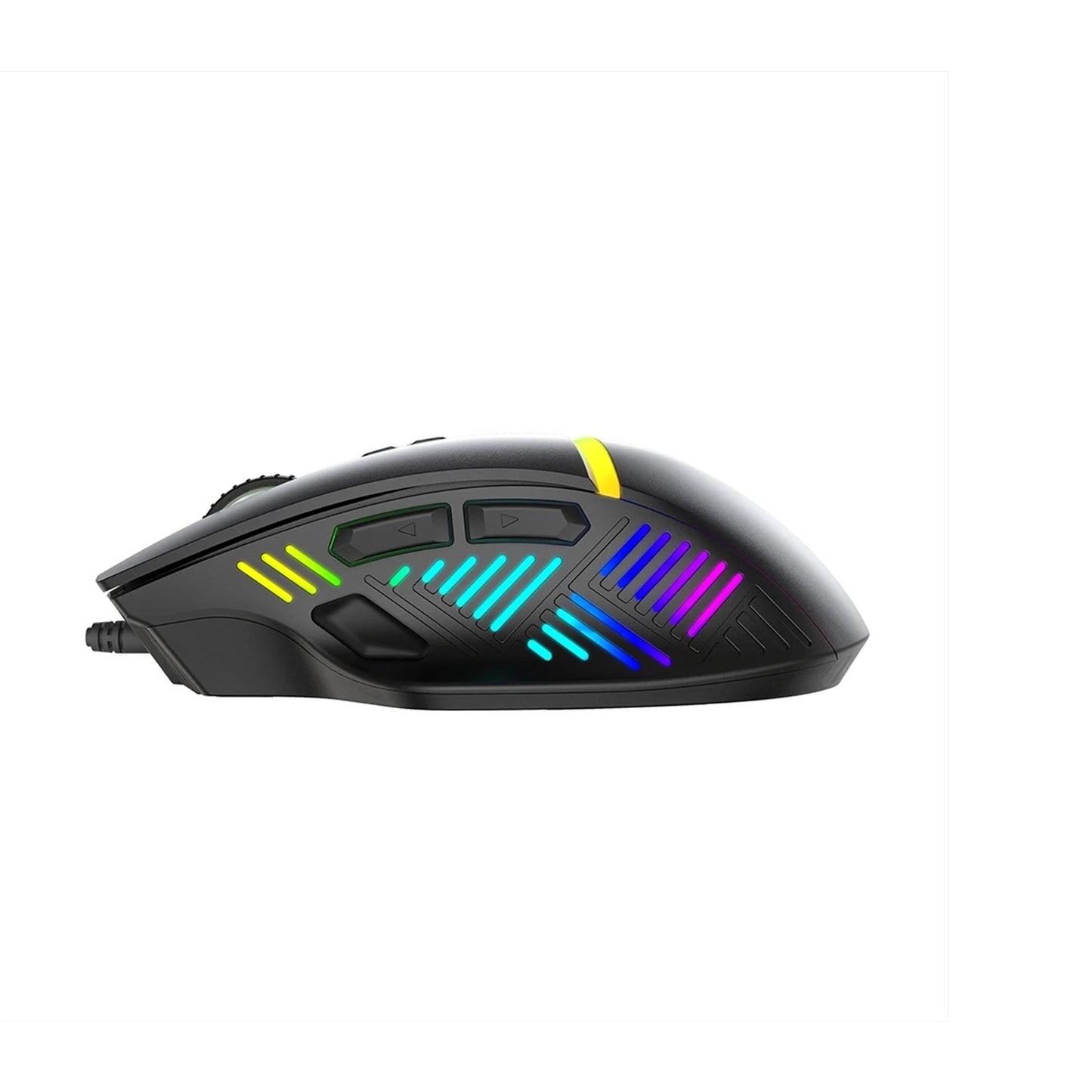 Marvo Scorpion M791W Wireless and Wired Dual Mode Gaming Mouse, Rechargeable, RGB with 7 Lighting Modes, 6 adjustable levels up to 10000 dpi, Gaming Grade Optical Sensor with 8 Buttons, Black
