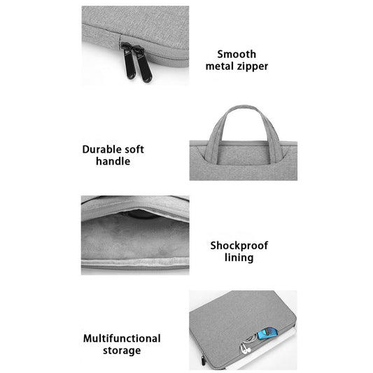 Prevo 14 Inch Laptop Sleeve, Side Pocket, Cushioned Lining