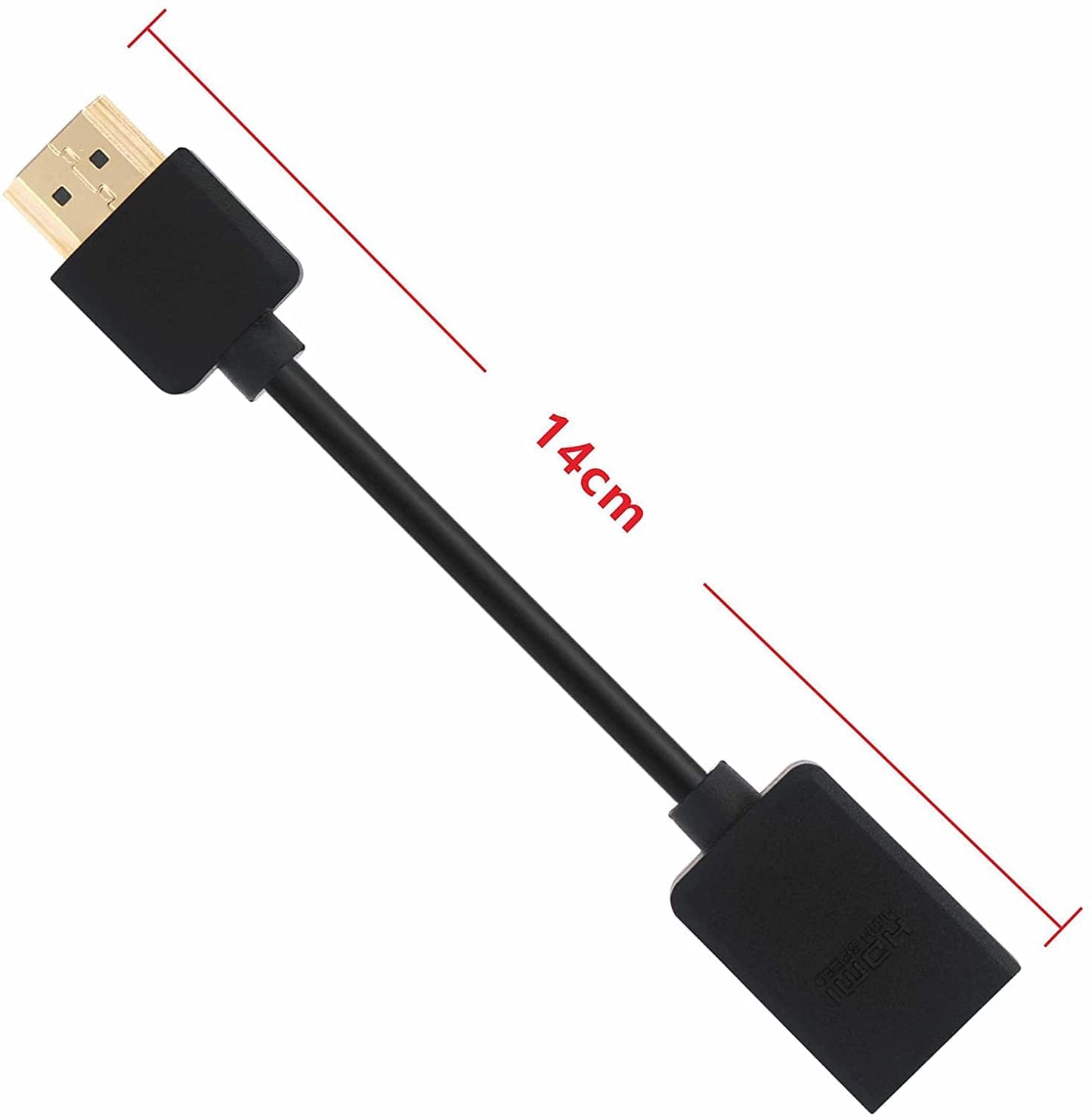 HDMI Extension Male to Female Cable 12cm 4K HDMI Extender HDMI Male to Female Cable Adapter Compatible with TV Stick, Roku stick, PS5, PS4, Xbox