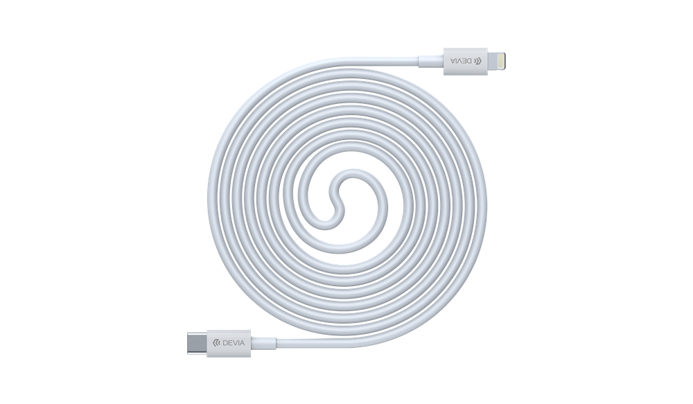Devia - 1m (20W) Power Delivery - Type C to Non-MFI Lightning Cable - White