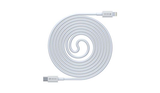 Devia - 1m (20W) Power Delivery - Type C to Non-MFI Lightning Cable - White