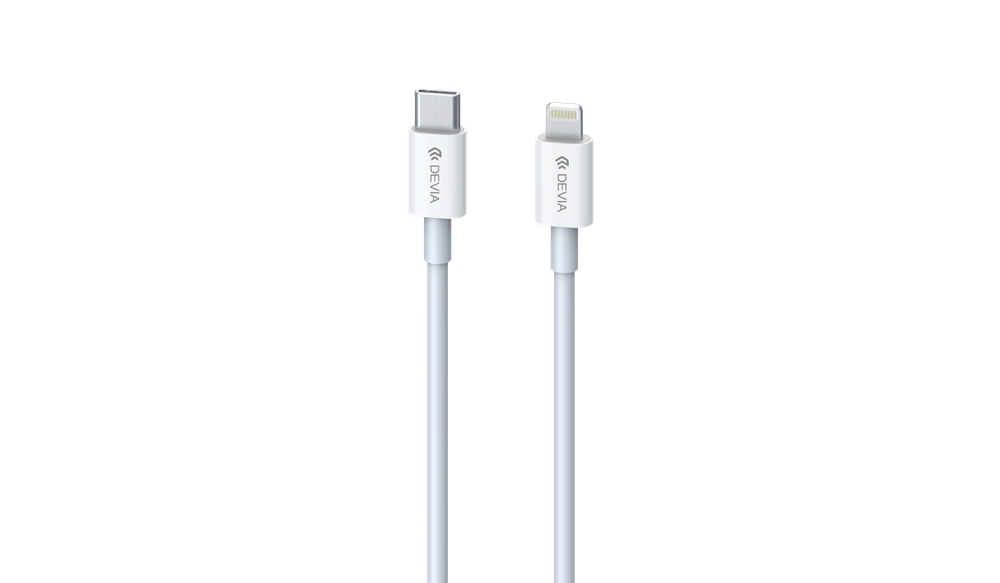 Devia - 1m (20W) Power Delivery - Type C to Non-MFI Lightning Cable - White